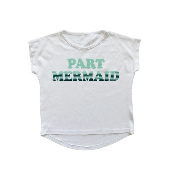 NWOT Tiny Whales Part Mermaid Tee Size 2 - Picture 1 of 3